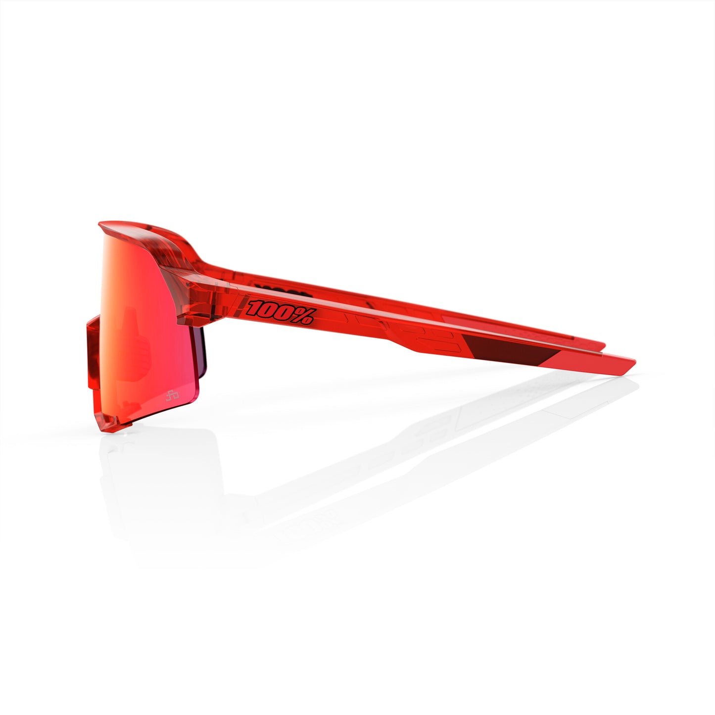 100% S3 Peter Sagan LE Gloss Translucent Red / Hiper Red Mirror lens