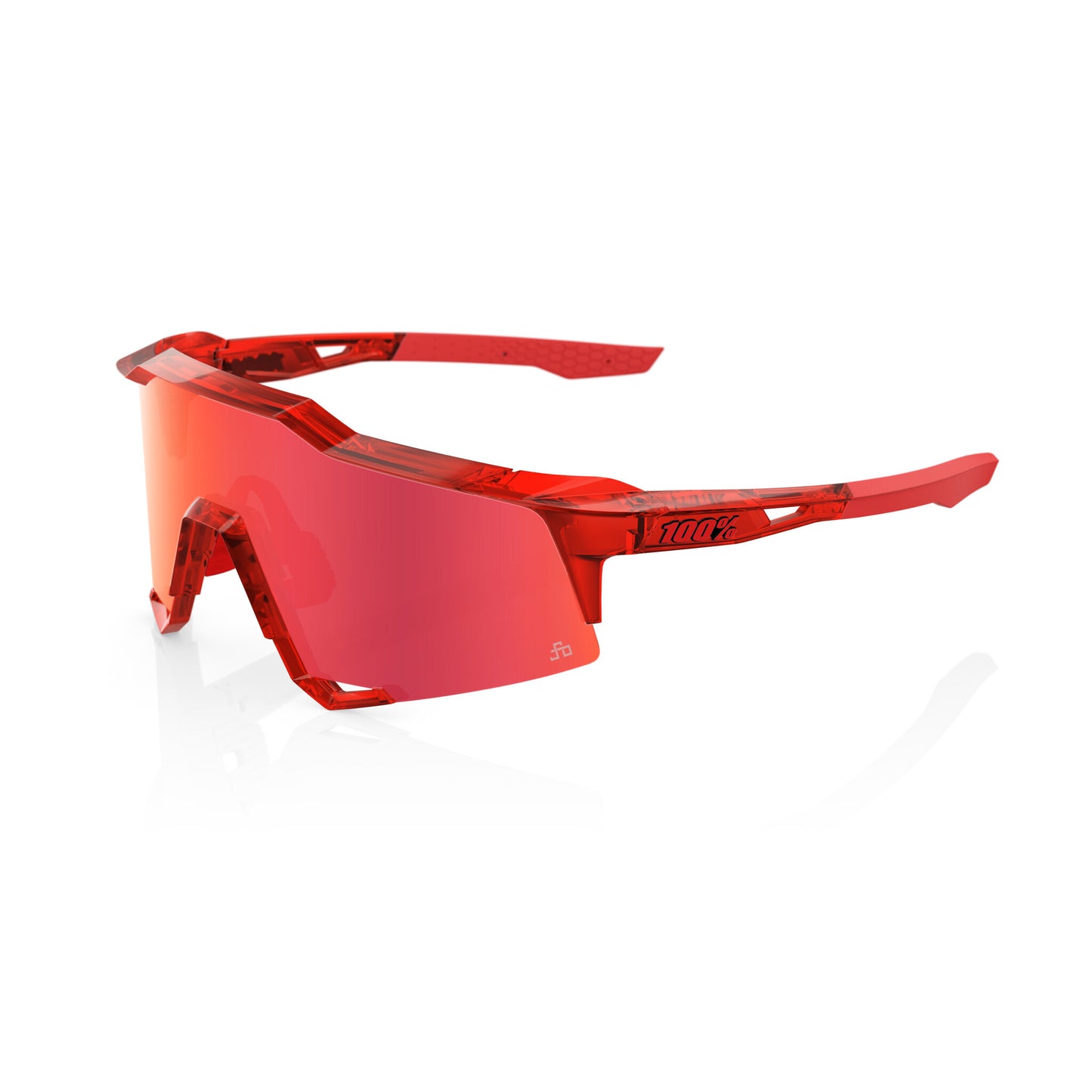 100% S3 Peter Sagan LE Gloss Translucent Red / Hiper Red Mirror lens