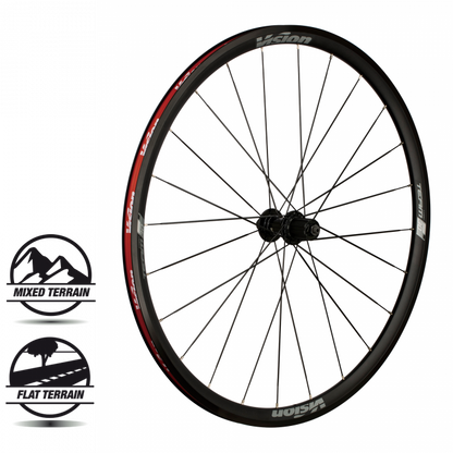 Vision Wheelset Team 30 Comp Grey Clincher Shimano