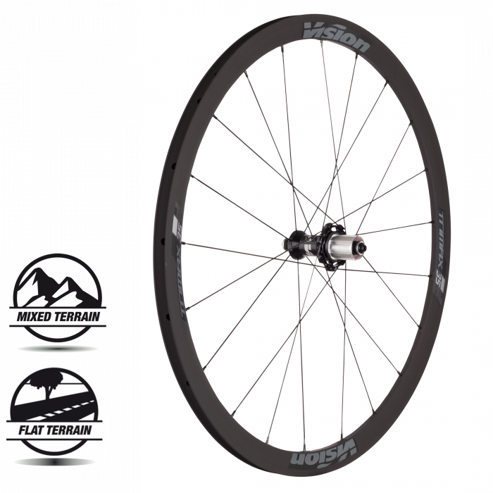 Vision Wheelset Trimax 35 Carbon Grey Clincher Shimano