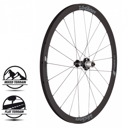 Vision Wheelset Trimax 35 Carbon Grey Clincher Shimano