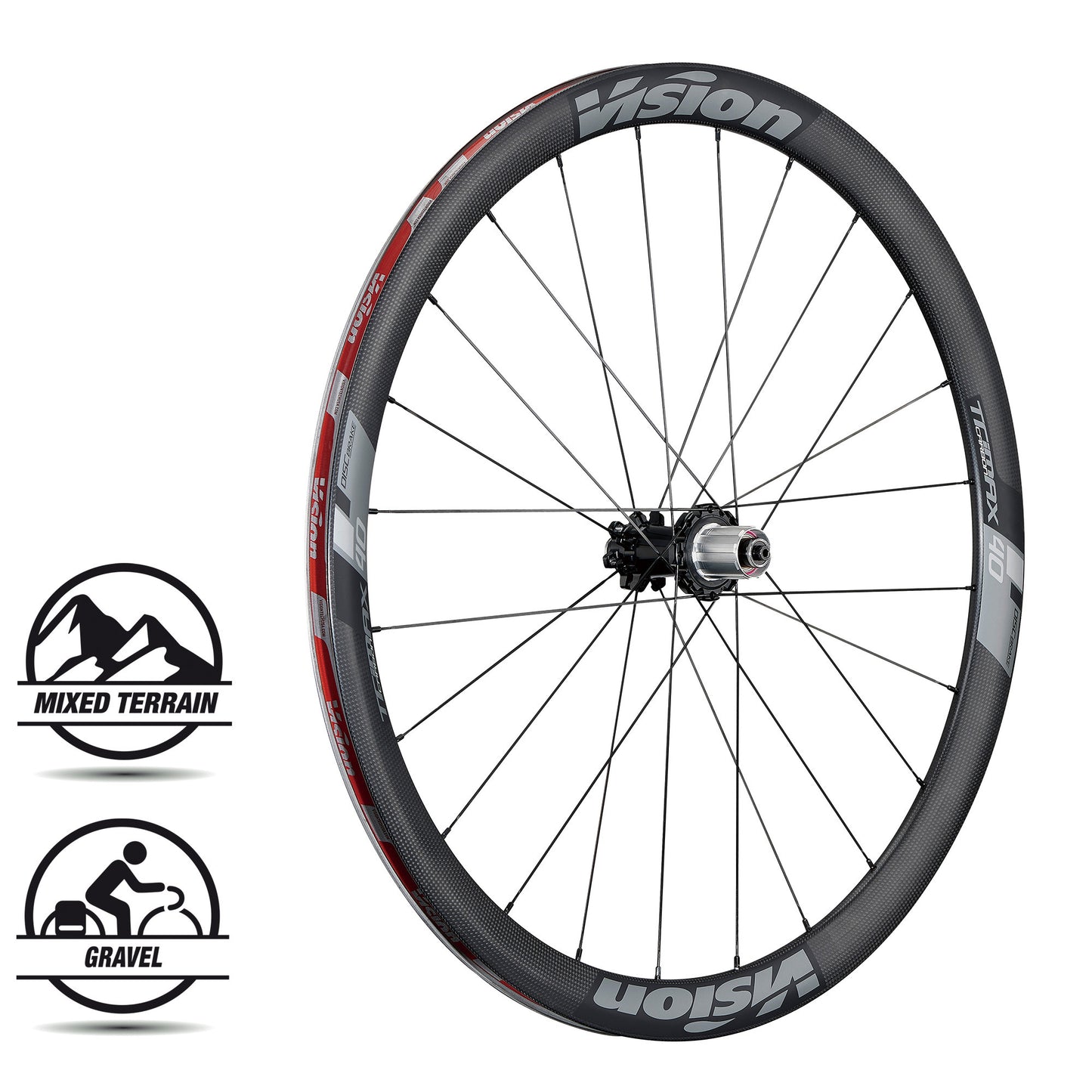 Vision Wheelset Trimax 40 Carbon DB-CL Clincher Shimano